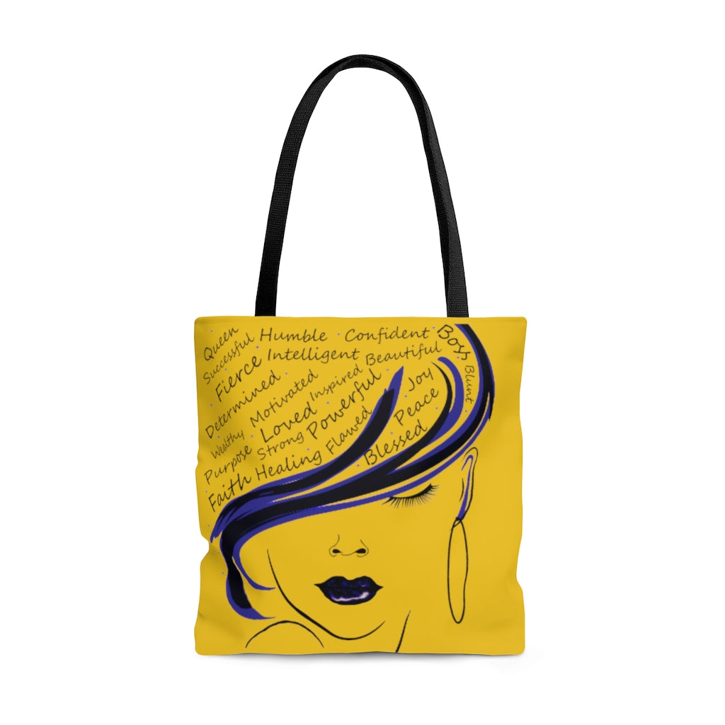 Inspirational Tote Bag Yellow